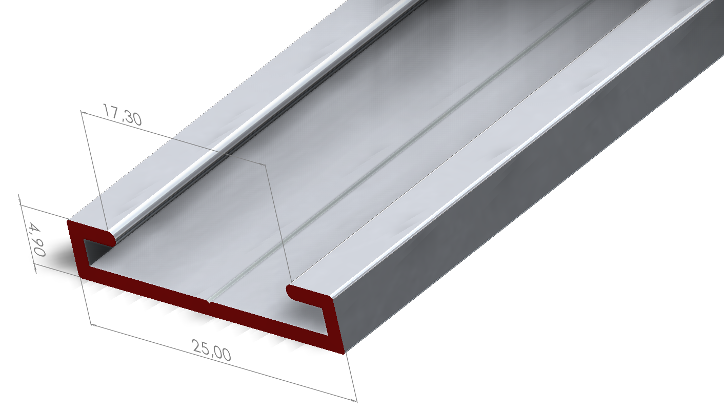 ALUMİNYUM C PROFİLİ