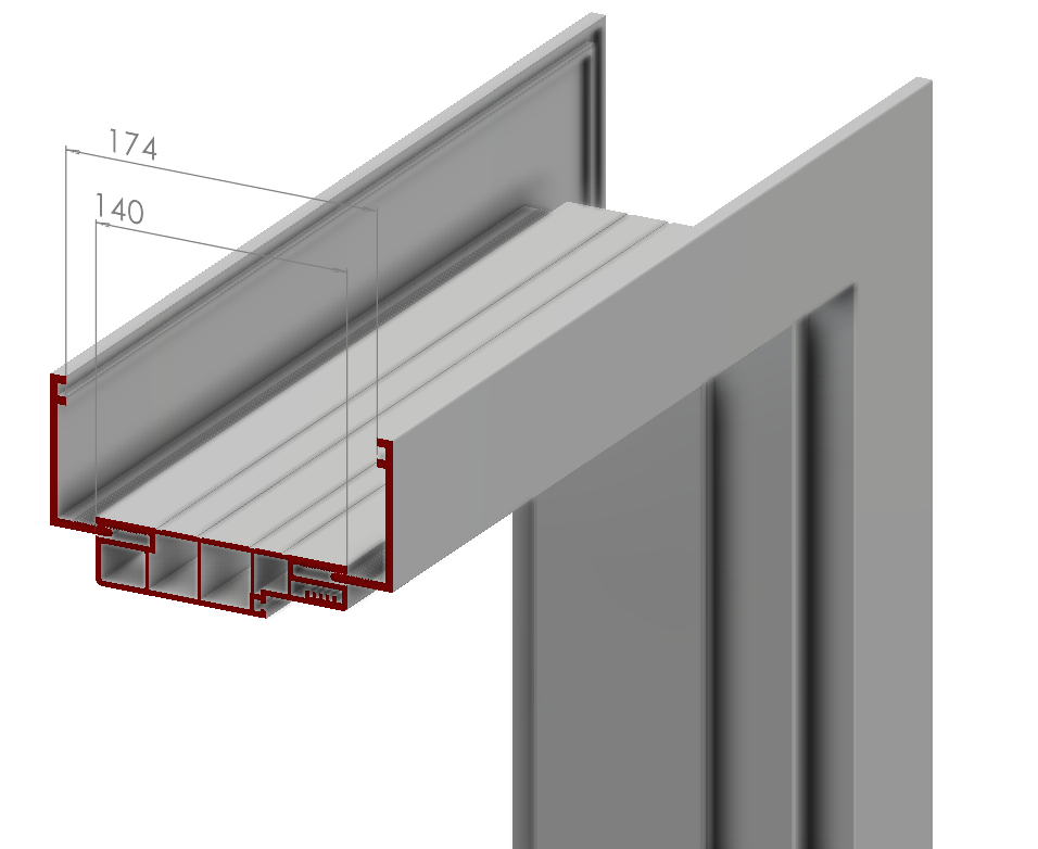 PVC İÇ KAPI KASA PROFİLİ