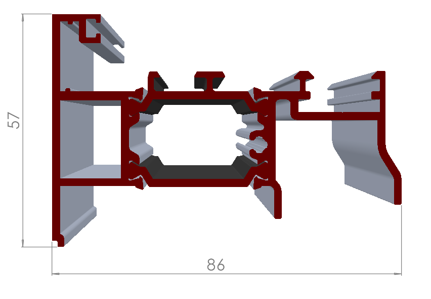 ALUMİNYUM PENCERE ADAPTÖR PROFİLİ
