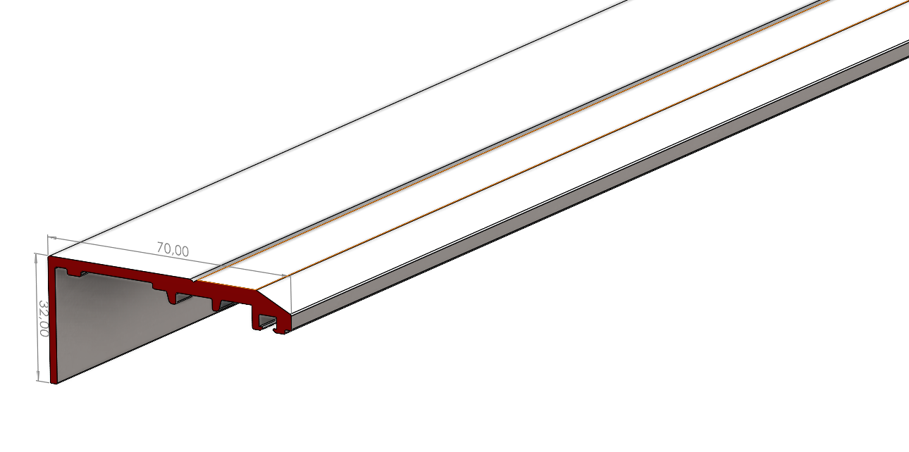 ALUMINYUM DUMAN PENCERESİ BASKI PROFİLİ