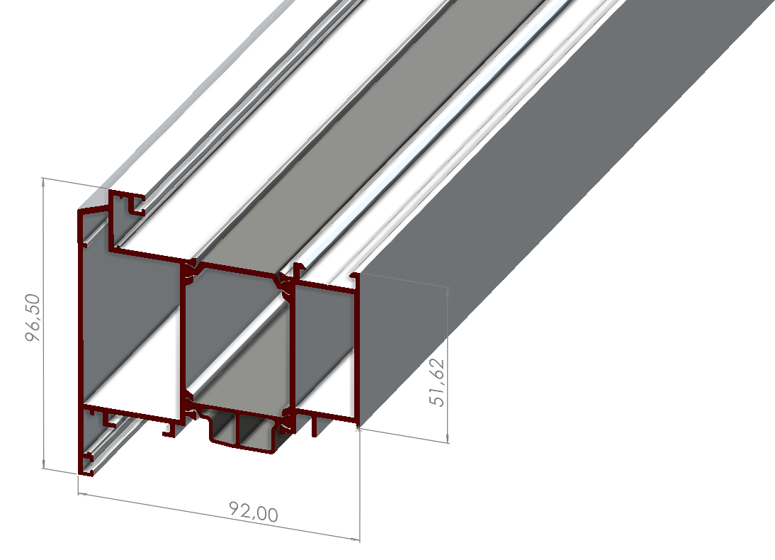 ALUMİNYUM PENCERE KANAT PROFİLİ