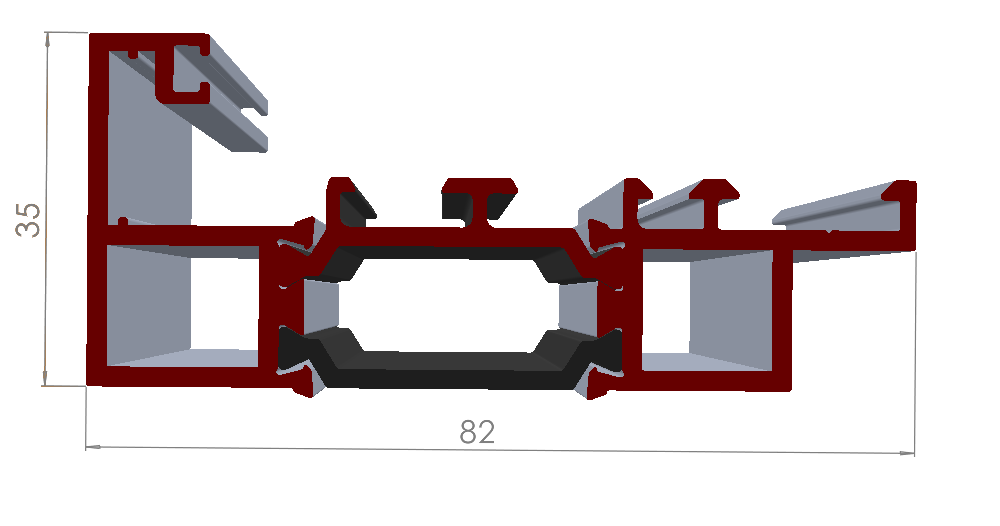 ALUMİNYUM PENCERE ADAPTÖR PROFİLİ