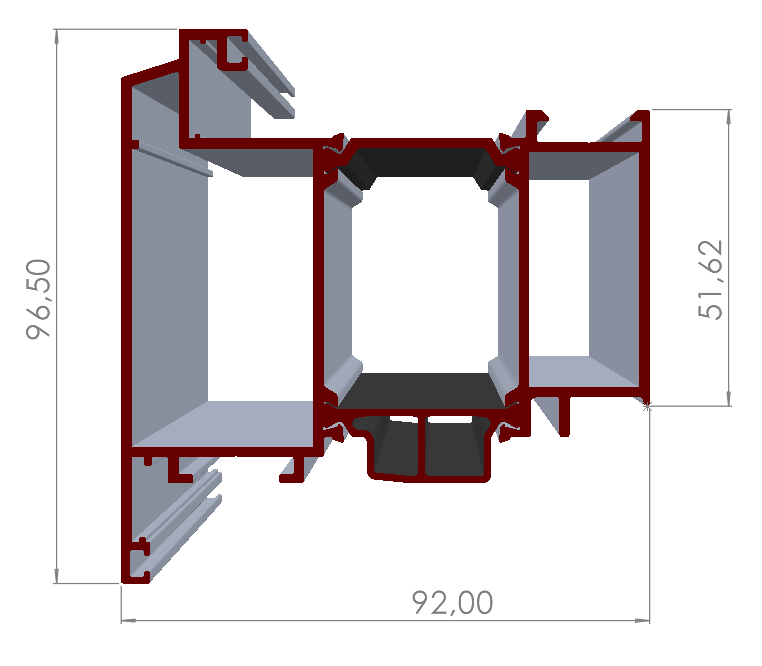 ALUMİNYUM PENCERE KANAT PROFİLİ