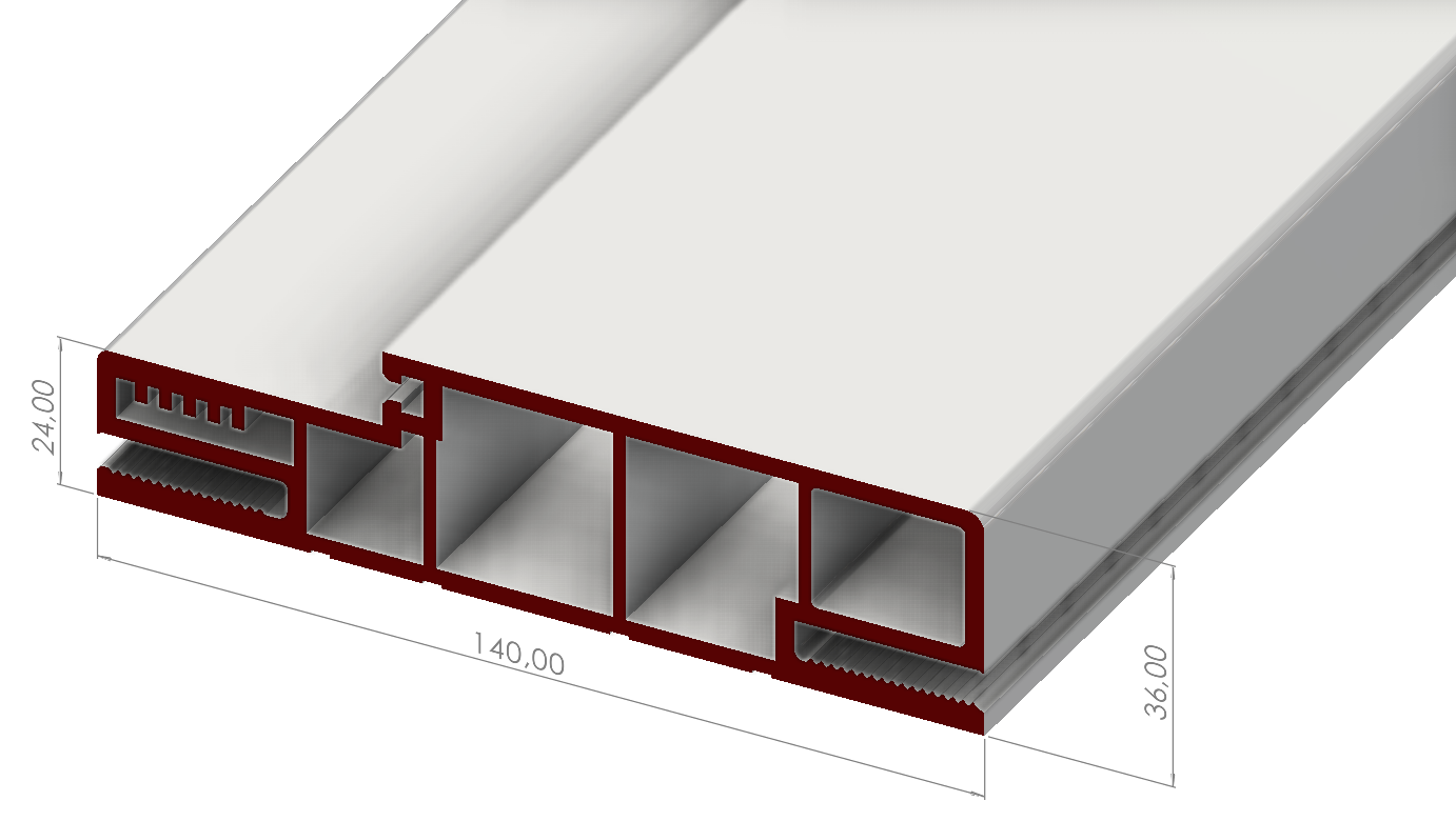 PVC İÇ KAPI KASA PROFİLİ