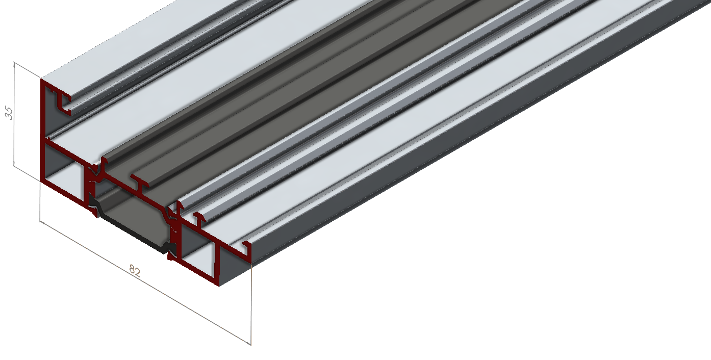 ALUMİNYUM PENCERE ADAPTÖR PROFİLİ