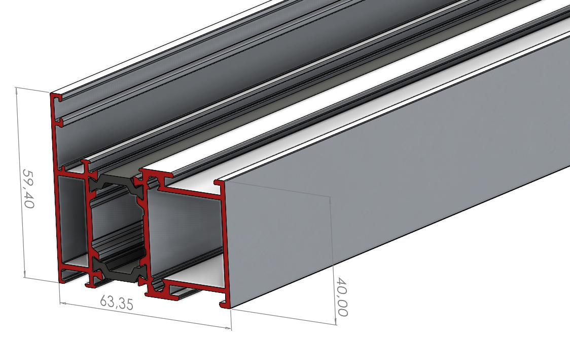 ALUMİNYUM KAPI PENCERE KASA PROFİLİ