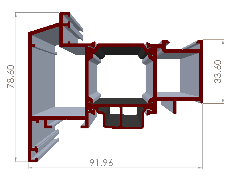 ALUMİNYUM PENCERE KANAT PROFİLİ